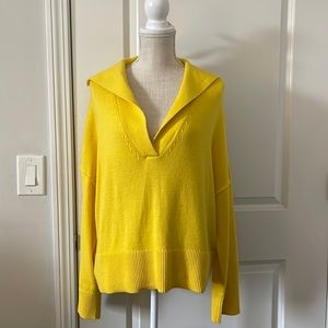 Banana Republic oversized sweater, size large, color yellow